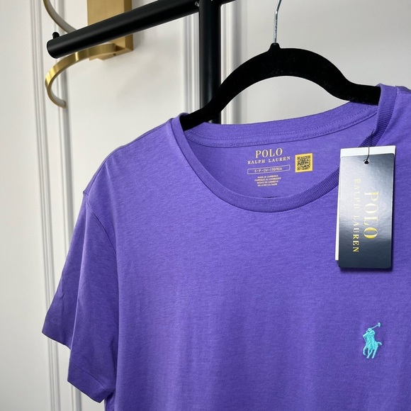 MEN’S Polo Light Purple Small Pony T-Shirt - Picture 5 of 6